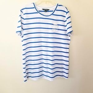 Lauren Ralph Lauren - White and Blue T-Shirt